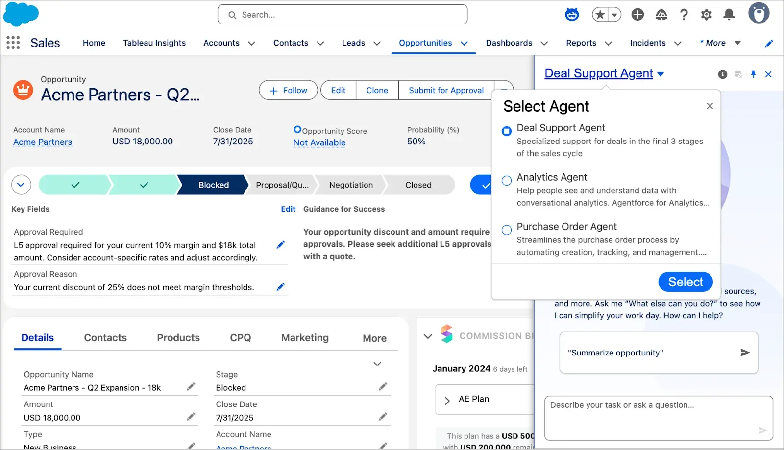 Agentforce For Employee Salesforce UI